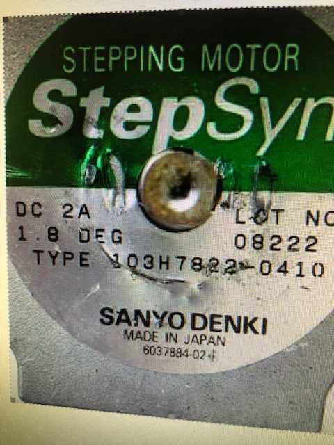マランツ製検査機　M22X用　SANYO DENKI製ステッピングモーター103H7822-0410受注しました。
